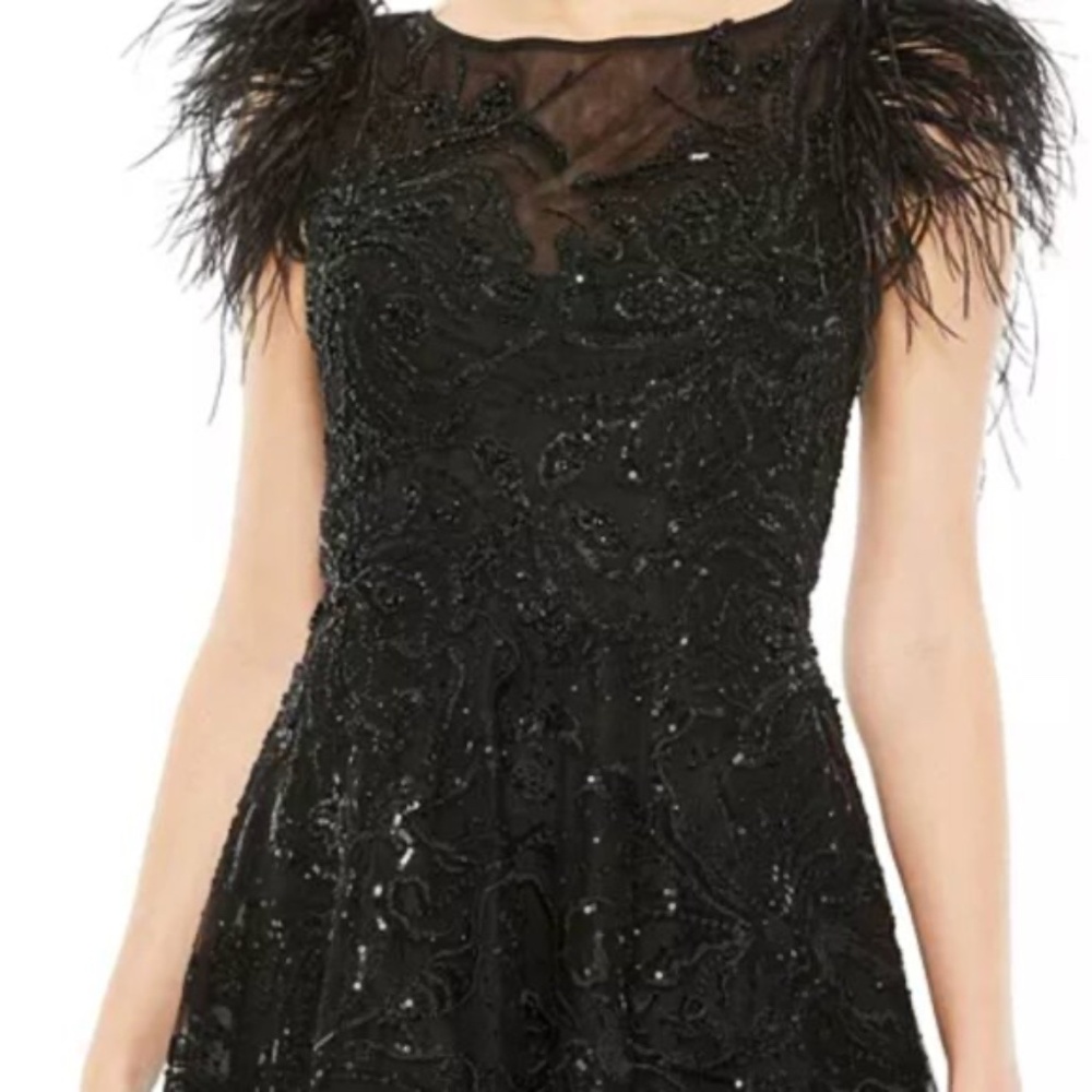 MAC DUGGAL COCKTAIL BEADED DRESS